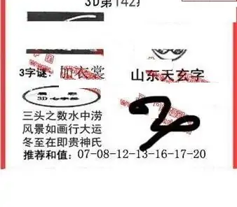 25142期: 福彩3D丹东全图分析