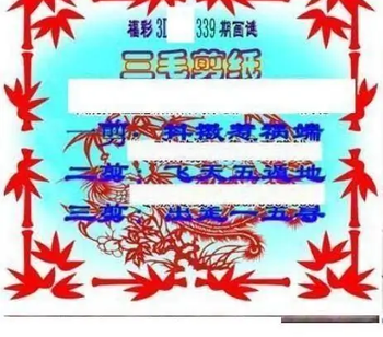25339期: 三毛3D精品图谜