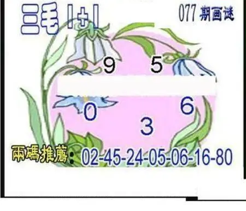 26077期: 三毛3D精品图谜