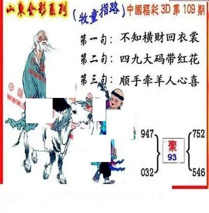 25109期: 福彩3D丹东全图分析