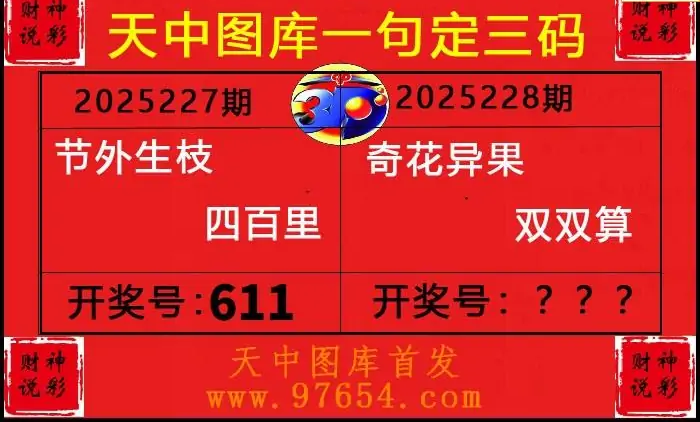 25228期: 财神说彩3D全套图版