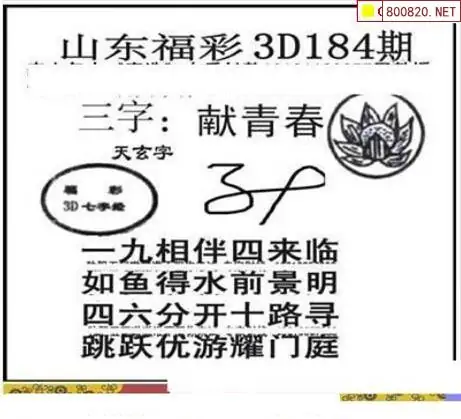 25184期: 三毛3D精品图谜