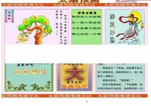 24220期: 太湖图福彩3D精品预测