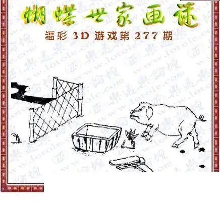 25277期: 3D蝴蝶世家蝴蝶彩图