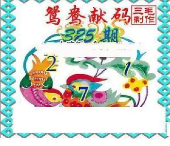 25325期: 三毛3D精品图谜