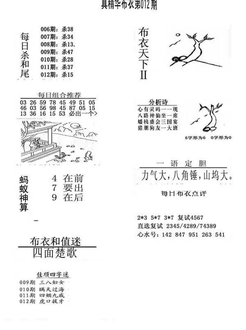26012期: 福彩3D全套图版参考