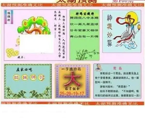 25108期: 太湖图福彩3D精品预测