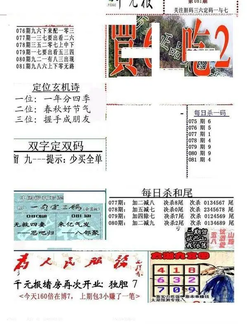26081期: 福彩3D全套图版参考