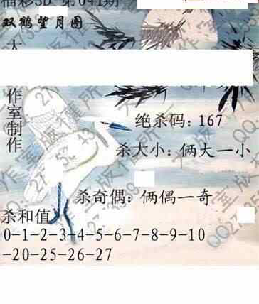 25041期: 大兵福彩3D黄金报图版