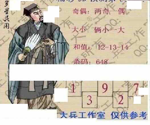 25038期: 大兵福彩3D黄金报图版