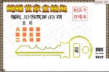 26078期: 3D蝴蝶世家蝴蝶彩图