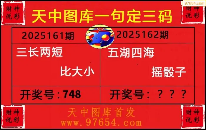 25162期: 财神说彩3D全套图版