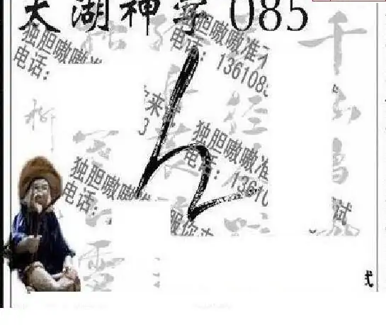 25085期: 太湖图福彩3D精品预测