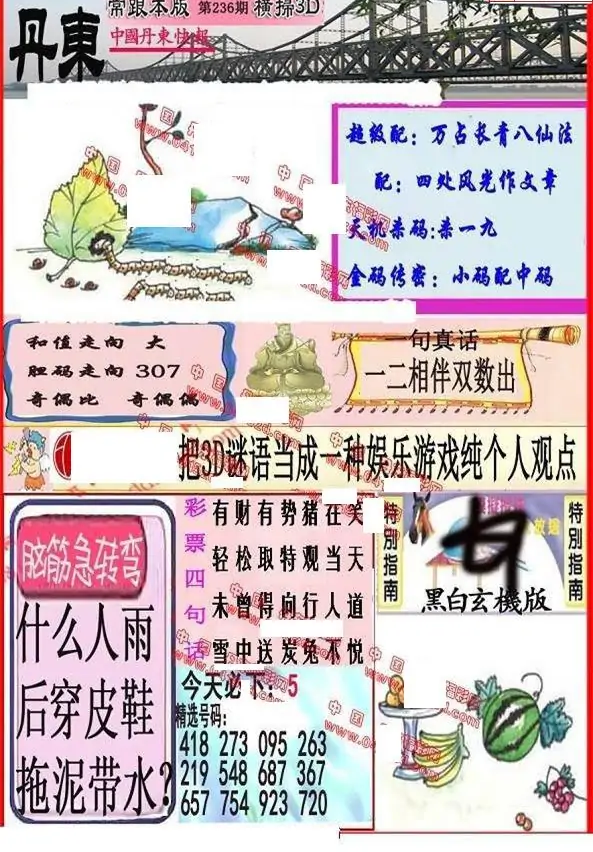 25236期: 福彩3D丹东全图分析
