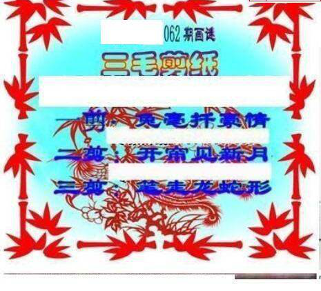 25062期: 三毛3D精品图谜