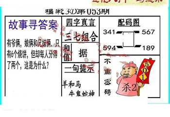 26053期: 福彩3D丹东全图分析