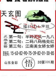25335期: 福彩3D丹东全图分析