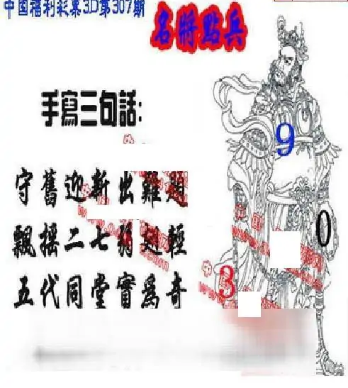 25307期: 福彩3D丹东全图分析