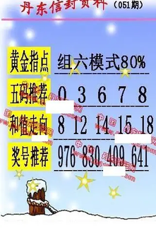 26051期: 福彩3D丹东全图分析