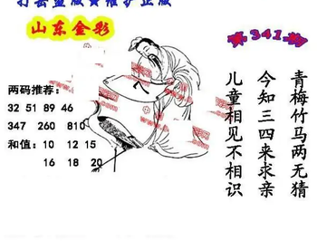 25341期: 福彩3D丹东全图分析