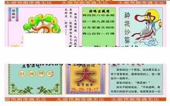 24256期: 太湖图福彩3D精品预测