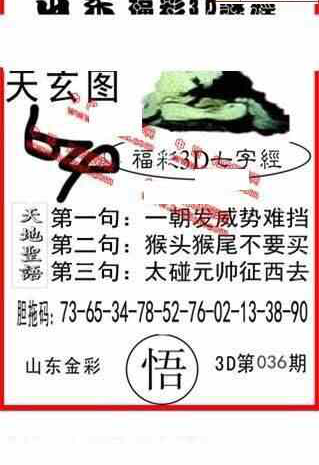 25036期: 福彩3D丹东全图分析