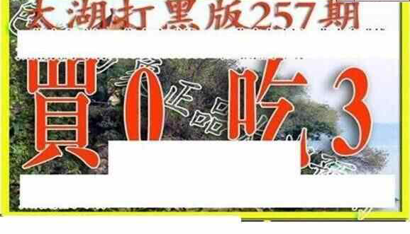 24257期: 太湖图福彩3D精品预测