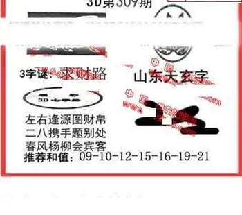 25309期: 福彩3D丹东全图分析