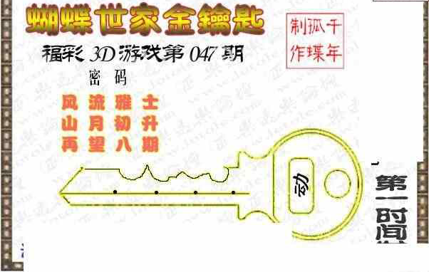 25047期: 3D蝴蝶世家蝴蝶彩图