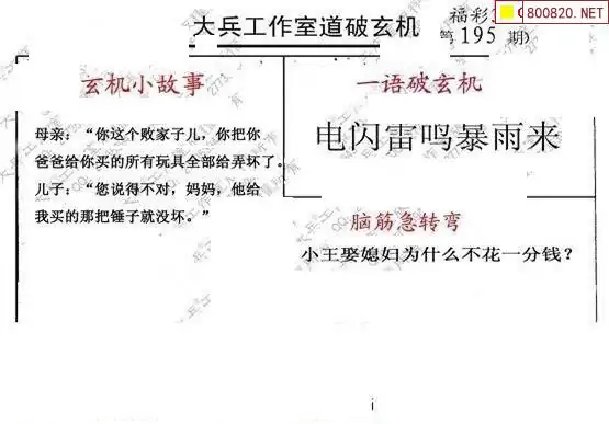 25195期: 大兵福彩3D黄金报图版