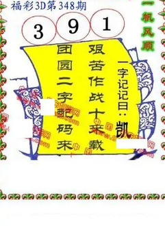 25348期: 福彩3D丹东全图分析