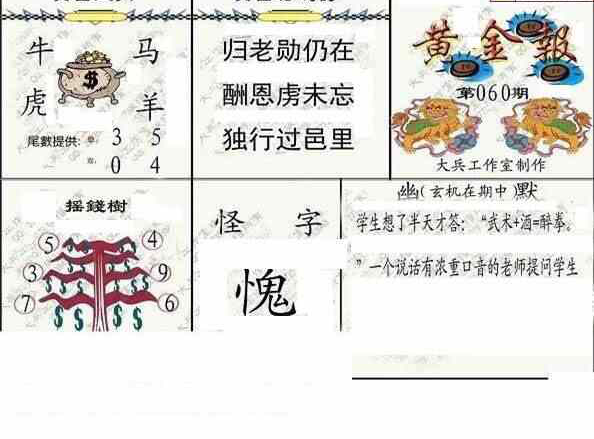 25060期: 大兵福彩3D黄金报图版