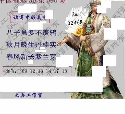 24090期: 大兵福彩3D黄金报图版