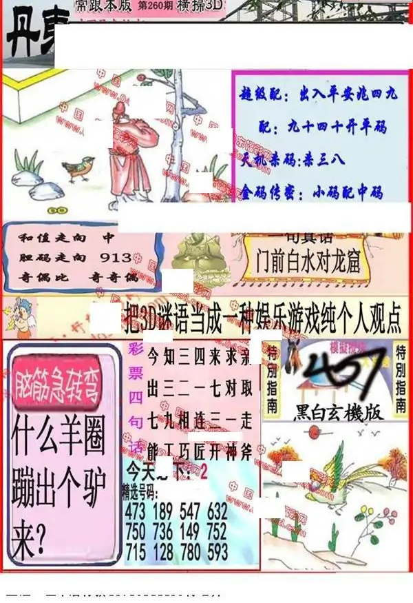 25260期: 福彩3D丹东全图分析