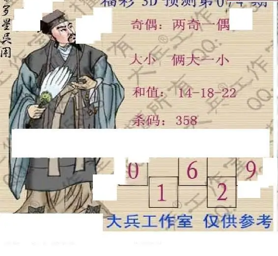 25074期: 大兵福彩3D黄金报图版