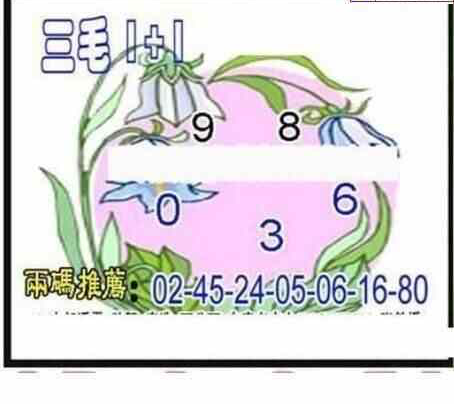 24094期: 三毛3D精品图谜