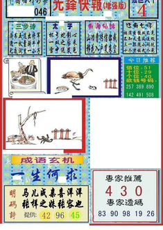 26046期: 福彩3D丹东全图分析