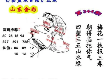 25344期: 福彩3D丹东全图分析