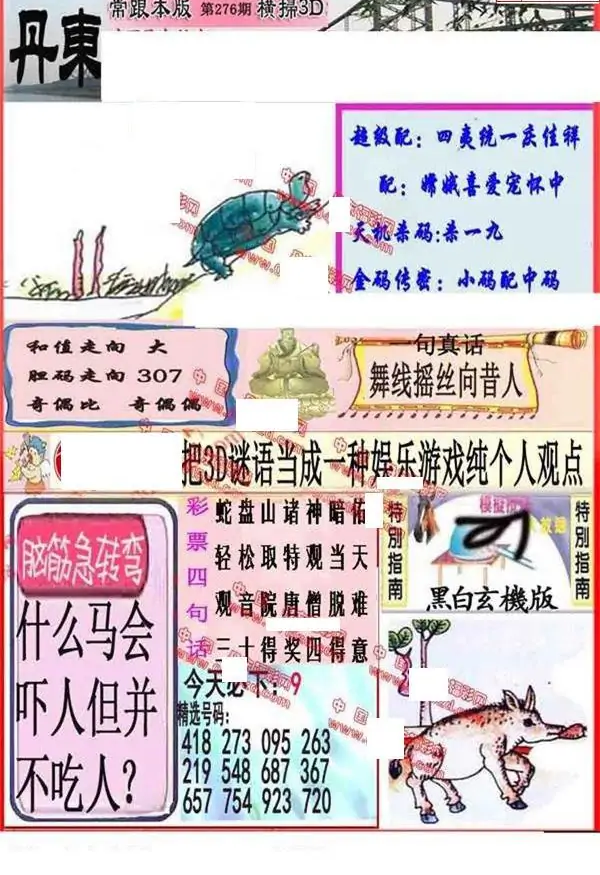 25276期: 福彩3D丹东全图分析