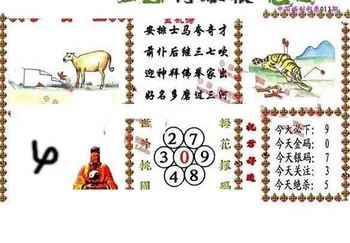 26013期: 福彩3D丹东全图分析