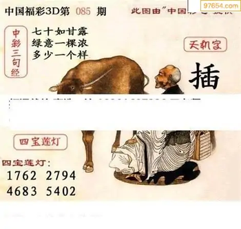 福彩3D26085期天中全套预测分析图
