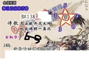 26019期: 白老3D杀码图版