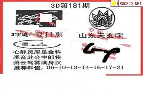 25181期: 福彩3D丹东全图分析