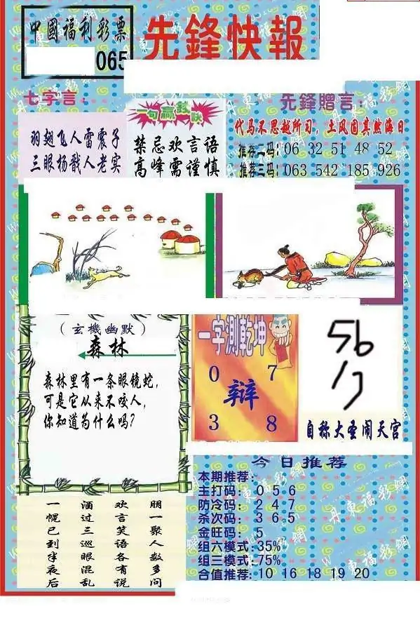 25065期: 福彩3D丹东全图分析