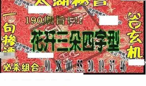 24190期: 太湖图福彩3D精品预测