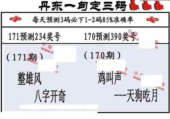 24171期: 福彩3D丹东全图分析