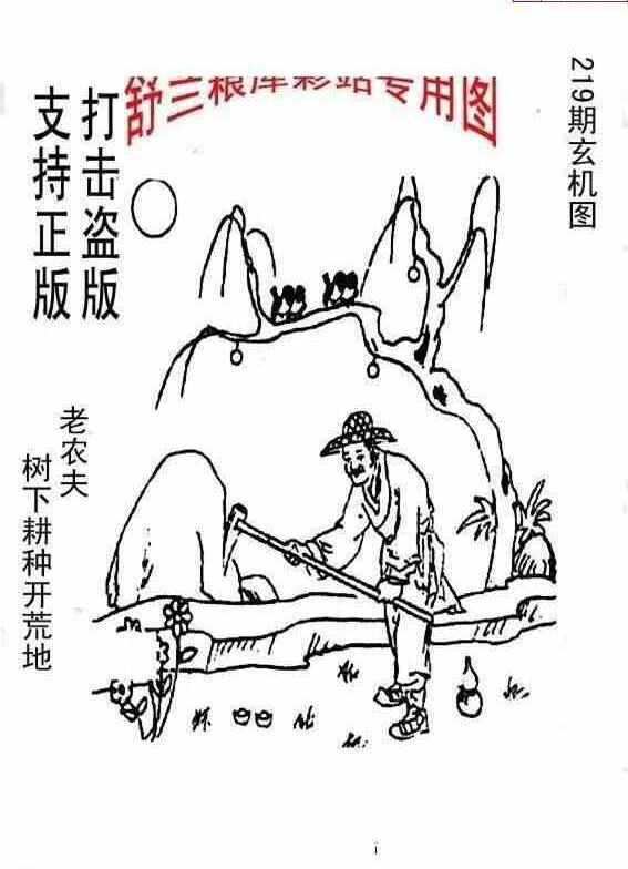 24219期: 老村长福彩3D天天图谜