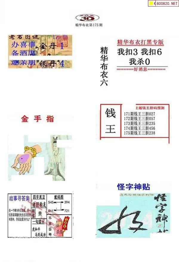 25175期: 福彩3D全套图版参考