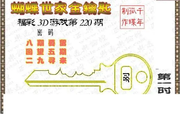 25220期: 3D蝴蝶世家蝴蝶彩图