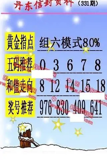 25331期: 福彩3D丹东全图分析